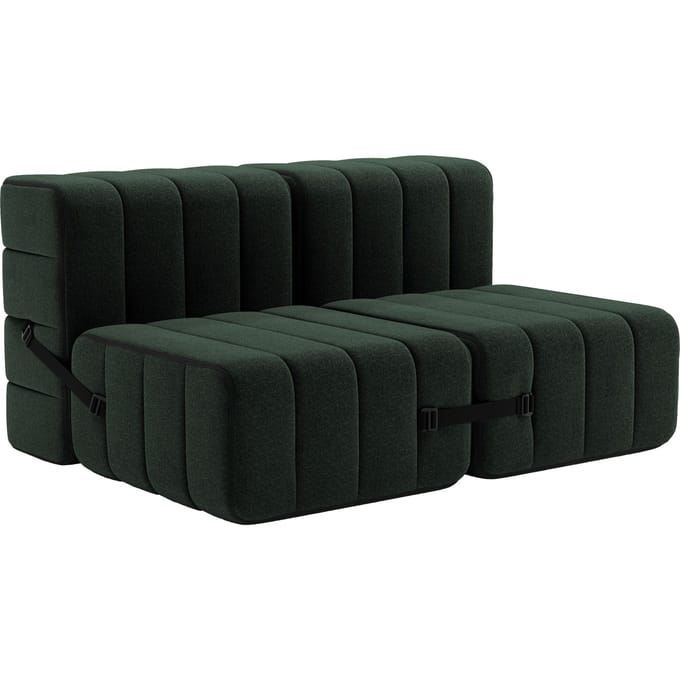 Ambivalenz Curt - Set van 4 - bv. Flexibele 2-zitter - Dama 0061 (donkergroen)