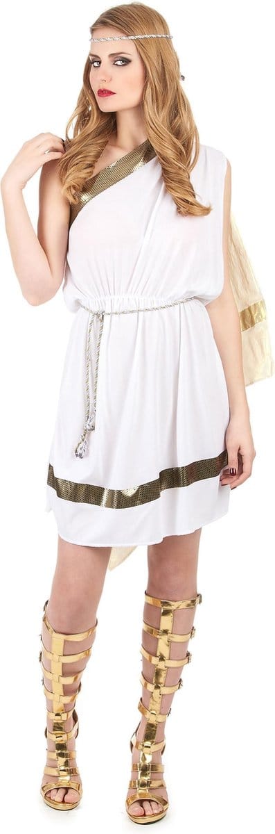 Kostuum van een Romeinse godin voor dames - Verkleedkleding - Medium