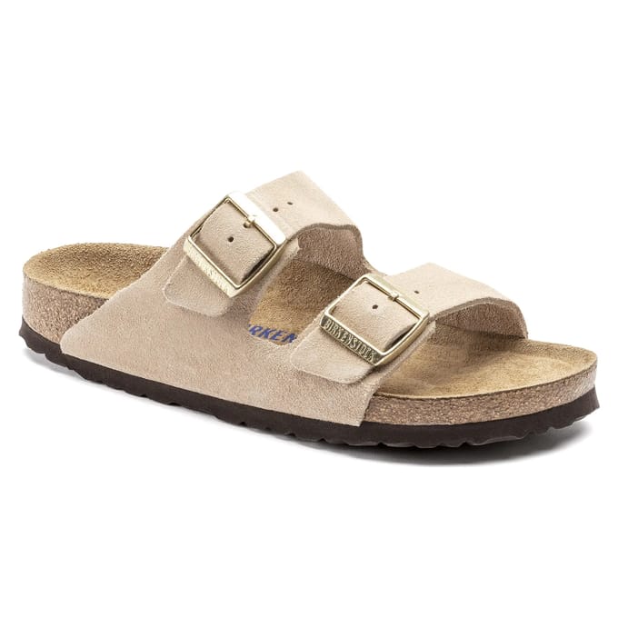 Damessandalen van suède leer Birkenstock Arizona