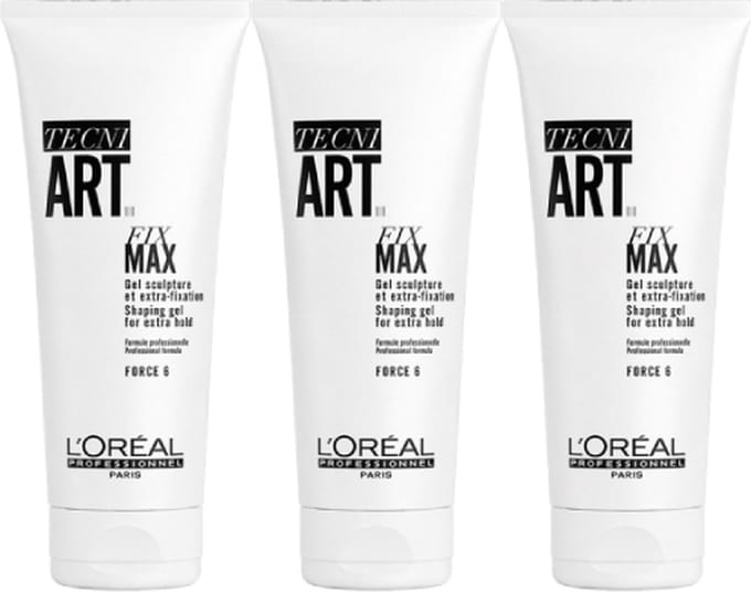 L’Oréal Professionnel Tecni.ART Fix Max Shaping Gel – Fixerende haargel voor alle haartypen – 3 x 200 ml