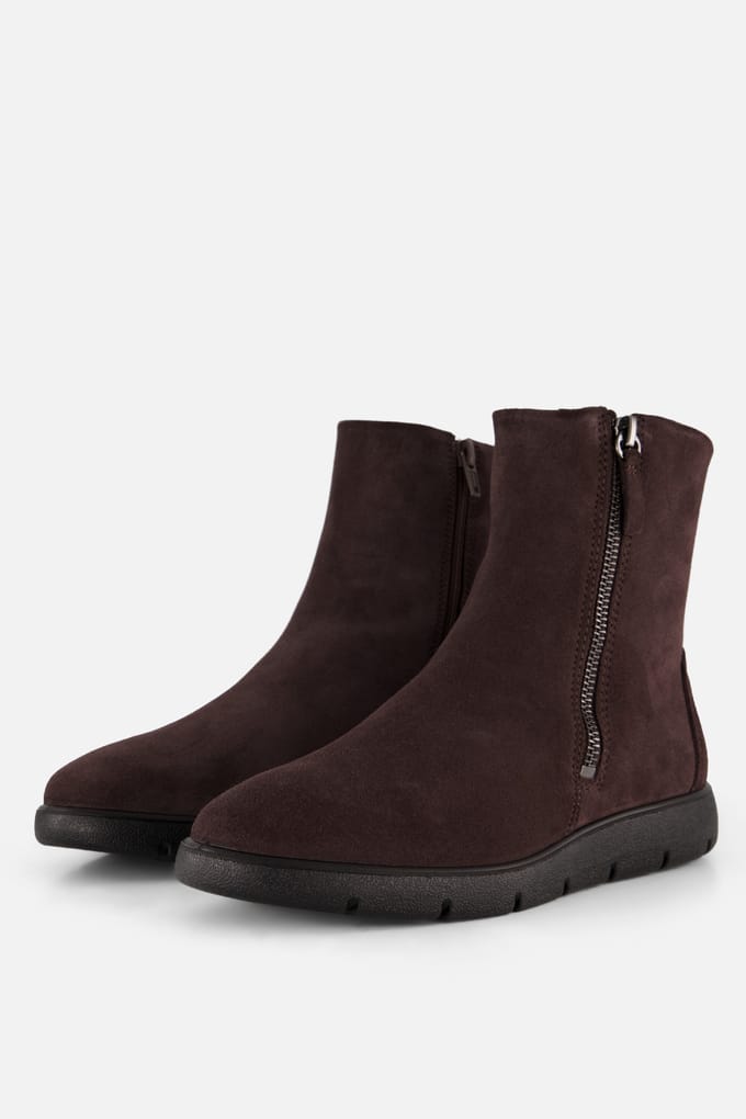 Ecco Ecco Bella 2 W Zip Enkellaarsjes bruin Suede