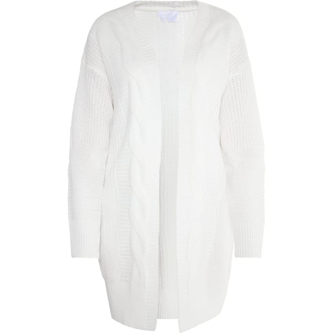usha Longcardigan Dames wit