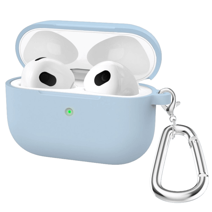 CaseBody Stevig Siliconen AirPods 3 Hoesje Blauw
