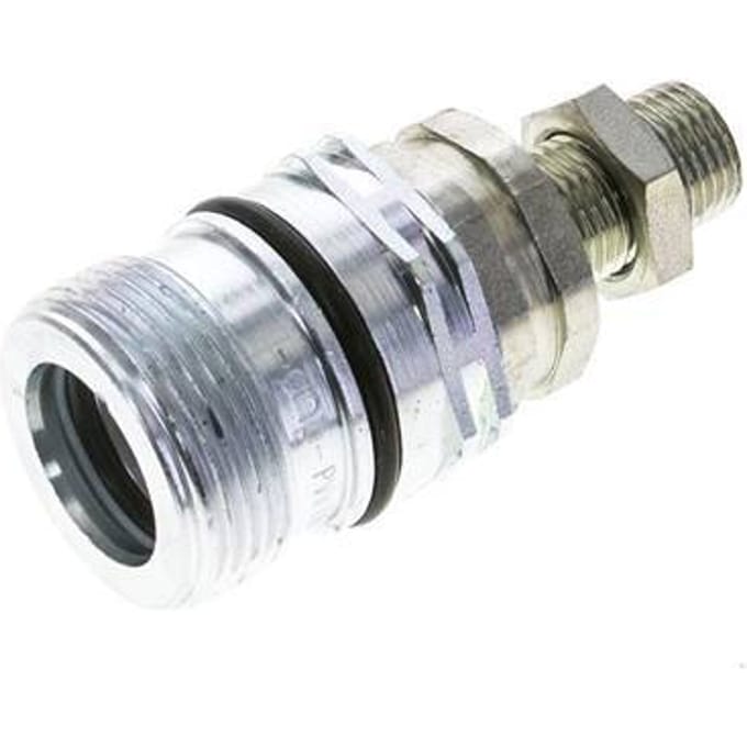 Stalen DN 12.5 Hydraulische Koppeling Snelkoppeling 10 mm L Knelring Schotkoppeling ISO 14541/8434-1 D M36 x 2