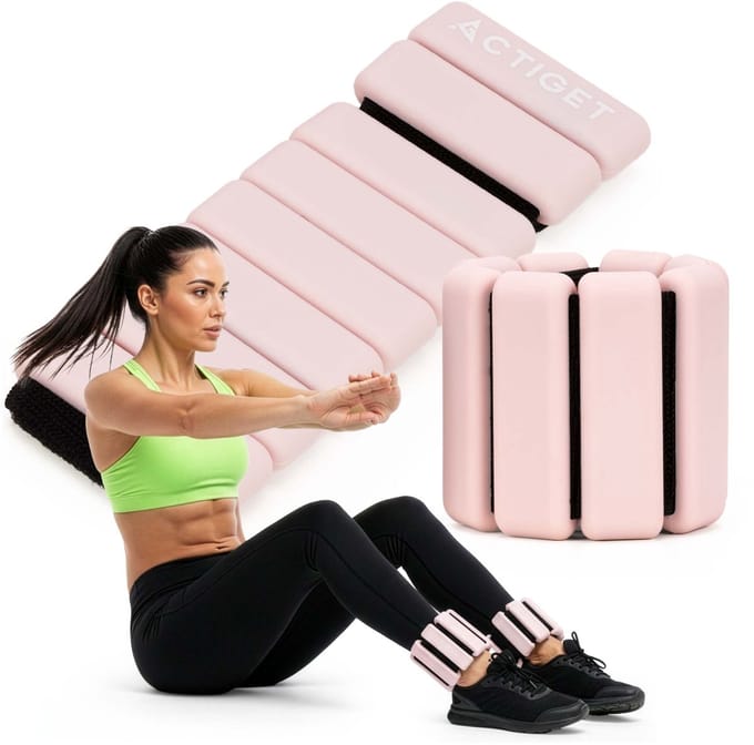 Actiget® Pols- en enkelgewicht | 2 Stuks | 0.5 kg | Roze