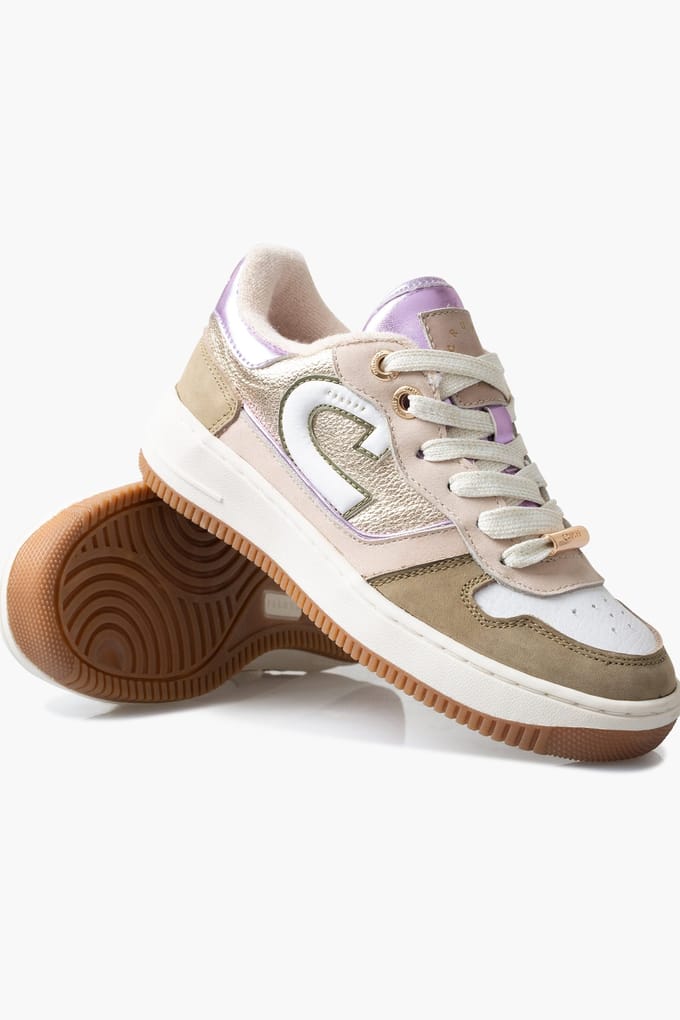 CRUYFF JUNIOR Campo Low Kid Sneakers Meisjes - Leren Sneaker - Groen - Maat 37