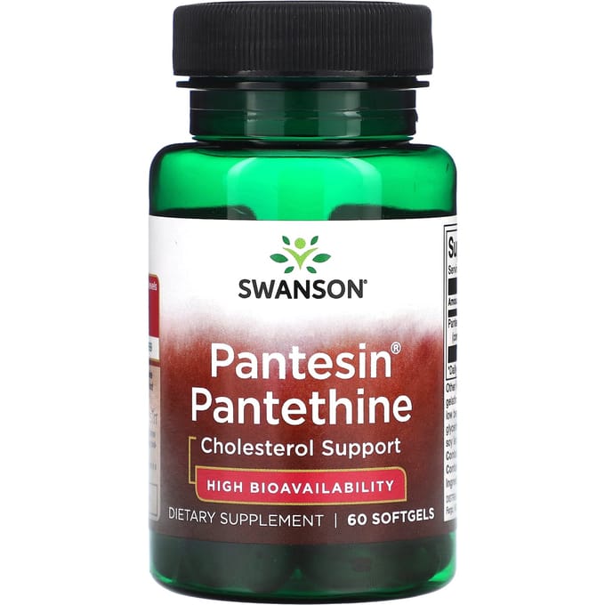 Pantesin Pantethine, 60 Zachte Capsules (300 mg per zachte capsule)