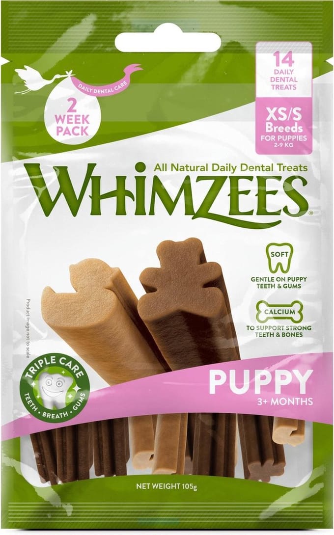 Whimzees Week Bag Puppy XS - 14 stuks