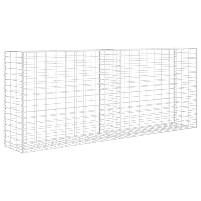 vidaXL - Schanskorf - 85x30x200 - cm - gegalvaniseerd - staal