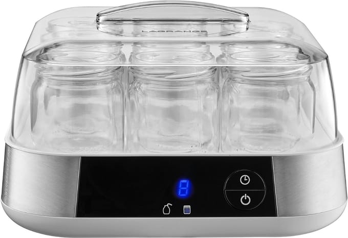 REN® Yoghurtmaker - Yoghurtmakers - Zilver - ‎26cm x 25cm x 16cm