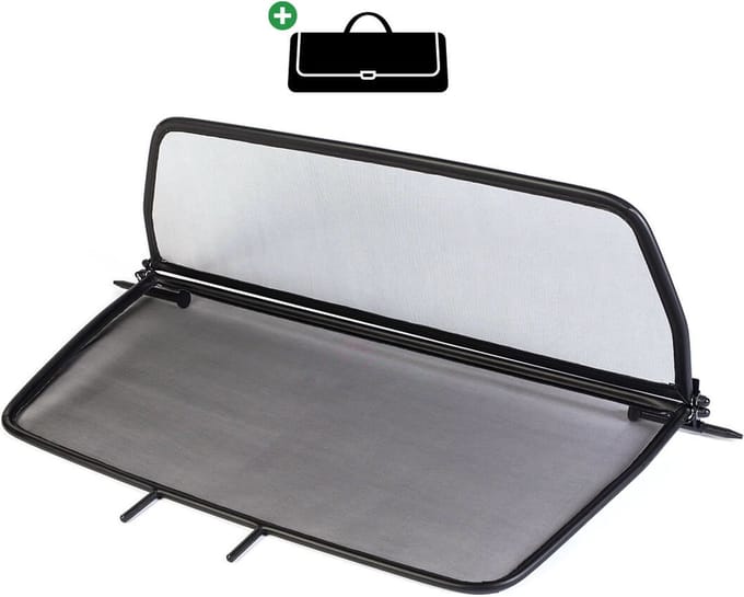 Windscherm Opel Astra G | 2001-2005 | incl. luxe opbergtas | Zwart
