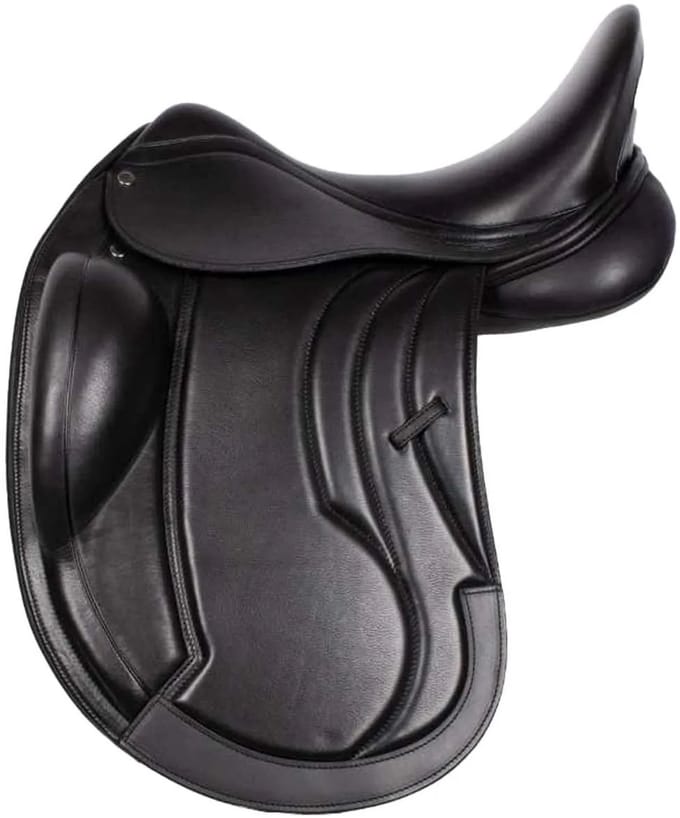 Rossner Burlington Dressuur Zadel - Maat: 16,5 - Zwart - Polyamide