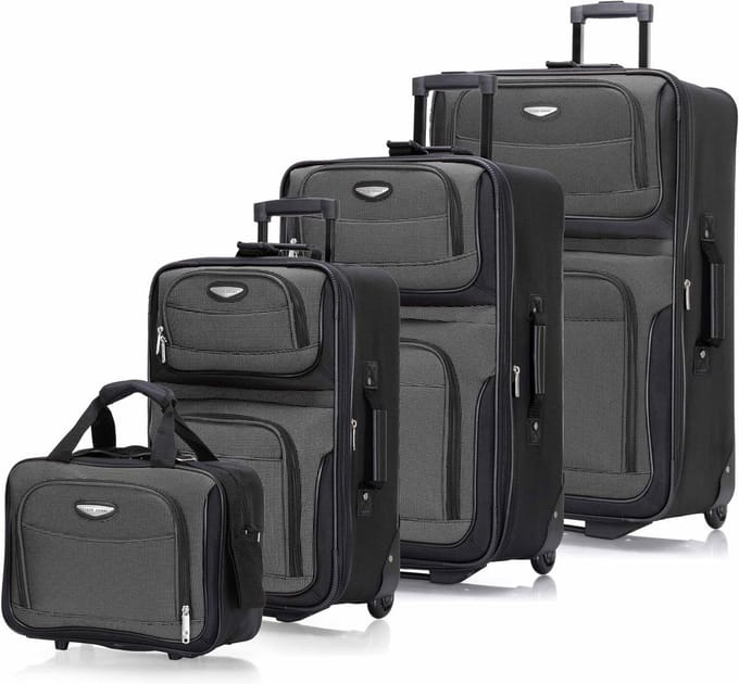 Reis Bagage Set - Koffer Set - Reizen Organiseren - Uitbreidbare Capaciteit - Vier Delen - Blauw