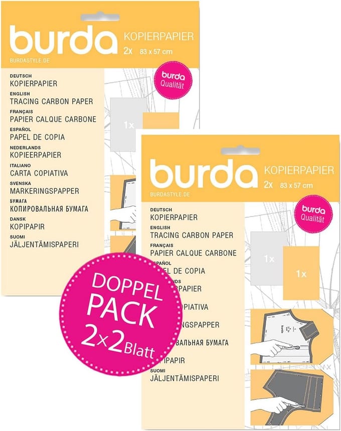 Overtrekpapier voor Stof - Dubbel Pak - Geel/Wit