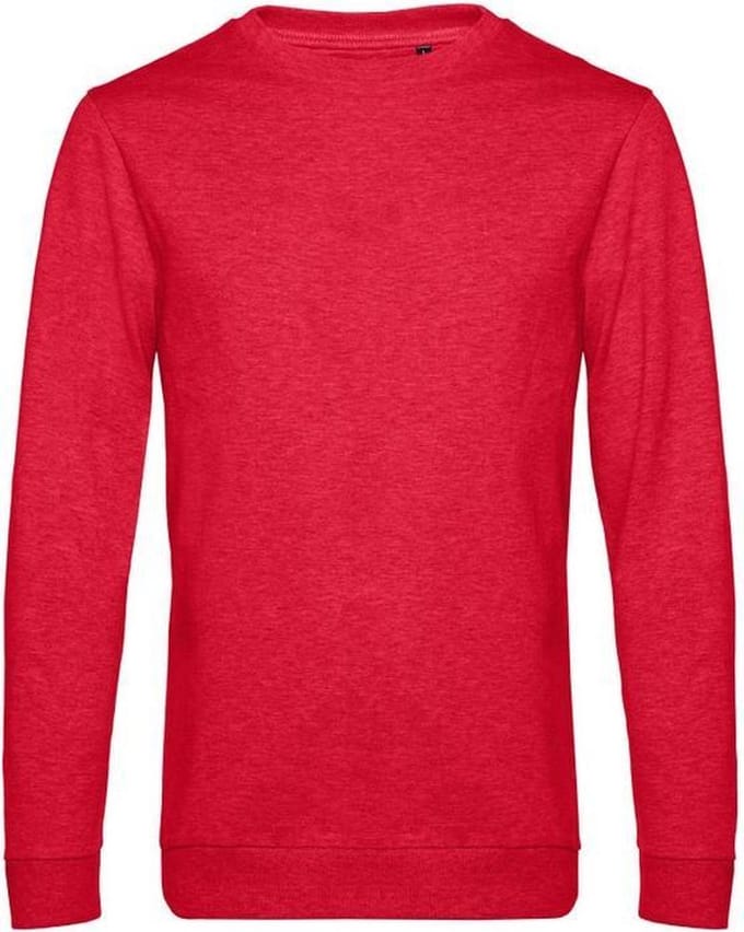 B&C Heren in sweatshirt (Heide Rood)