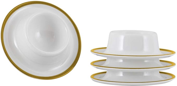 Gimex - Linea Line - Eierdop Goud - 4 Stuks