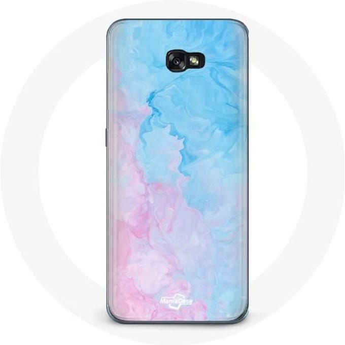 Hoesje voor Samsung Galaxy A3 2017 Roze blauwe achtergrond