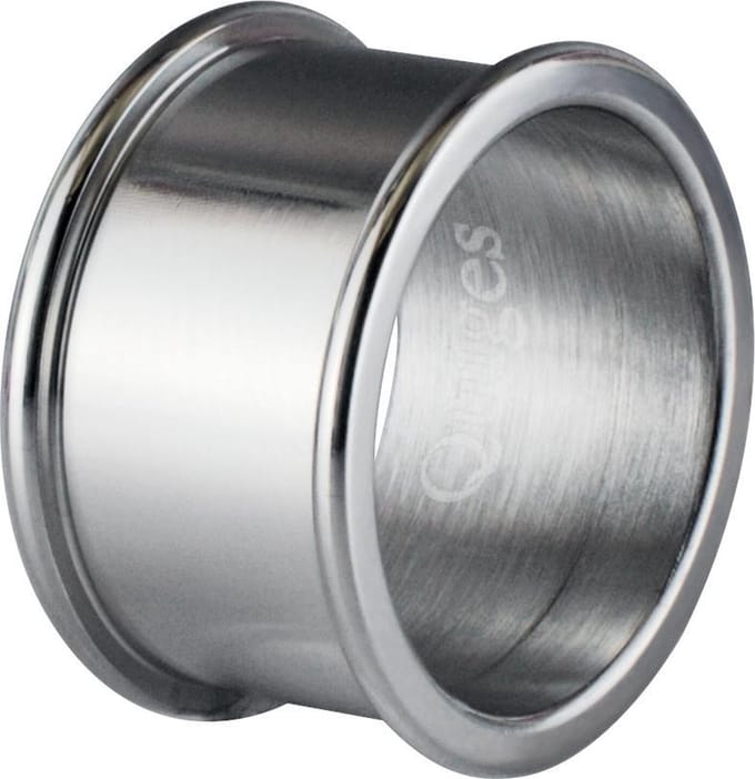 Quiges Stapelring Ring - Basisring  - Dames - RVS zilverkleurig - Maat 18 - Hoogte 8mm