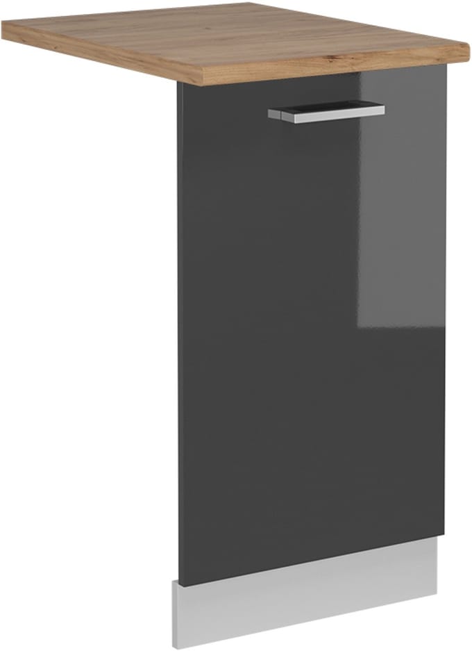 Vicco R-Line Vaatwasserfrontpaneel – 45 cm, WB Eik Antraciet Hoogglans