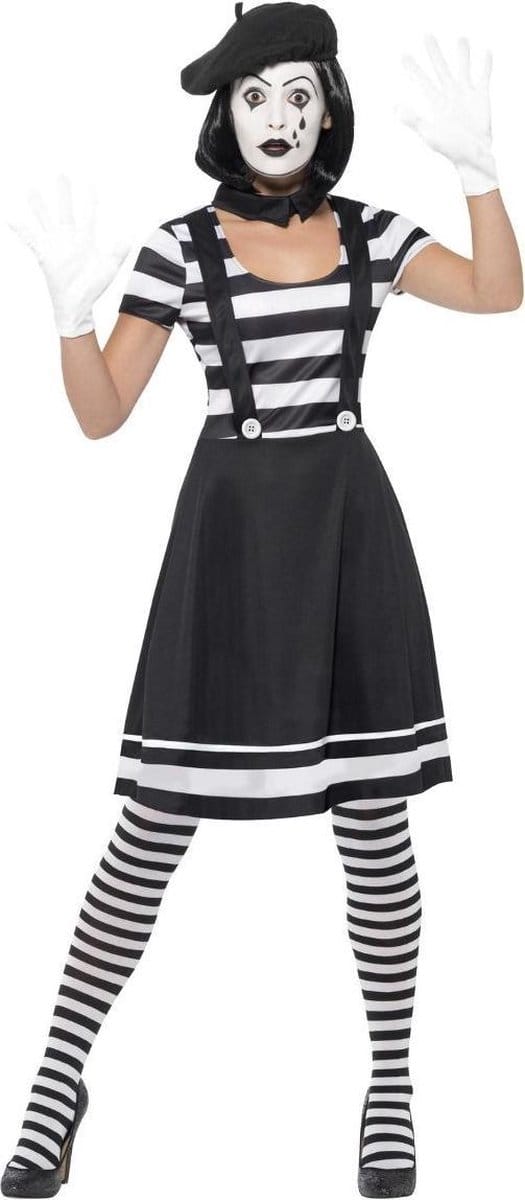 Mime Kostuum Dames Compleet | maat S