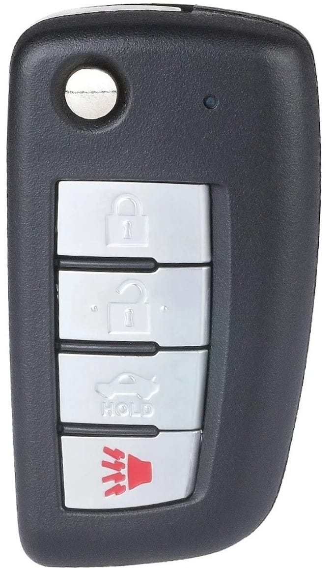 XEOD Autosleutelbehuizing - sleutelbehuizing auto - sleutel - Autosleutel / Geschikt voor: Nissan 4 knops