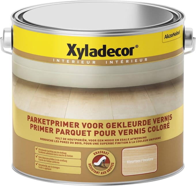 Xyladecor - Primer Voor Gekleurde Vernis - Kleurloos - 2,5 L