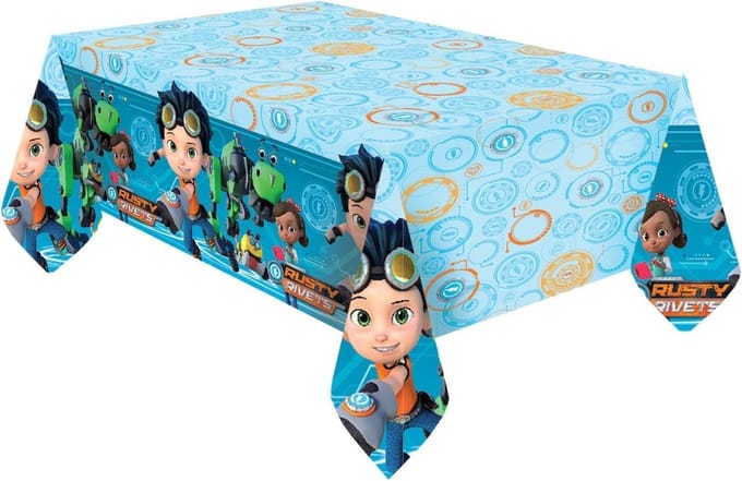 Nickelodeon Tafelkleed Rusty Rivets 120 X 180 Cm Blauw