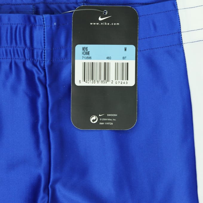 Nike Dri-Fit Stretch Taille Blauw Wit Heren Hardloopshort 713586 460