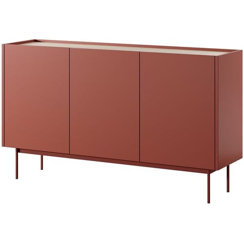 Commode: Baksteen, Blad: Linea Eiken, 144 x 83 x 37 cm