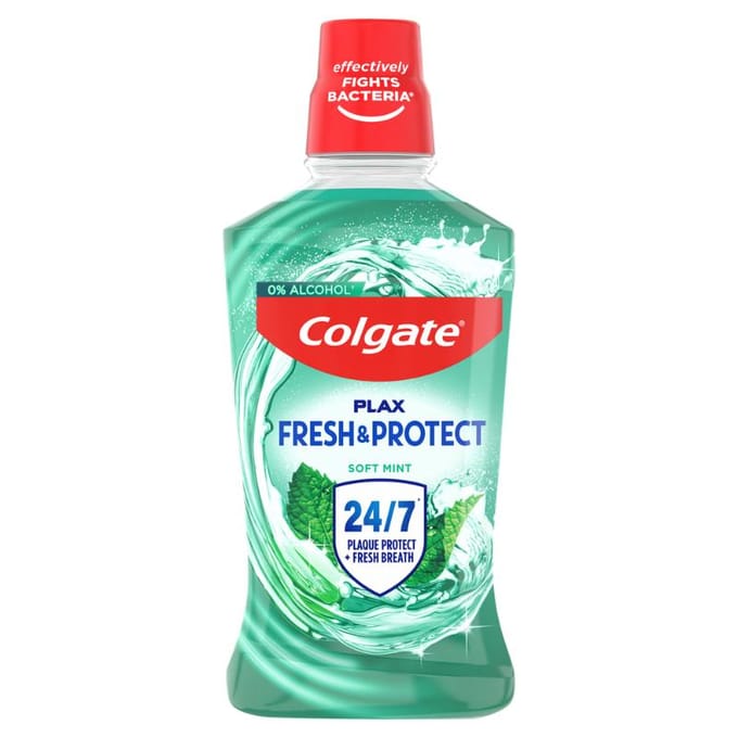 Bain de bouche Colgate Plax Fresh&Protect Menthe Douce 500ml