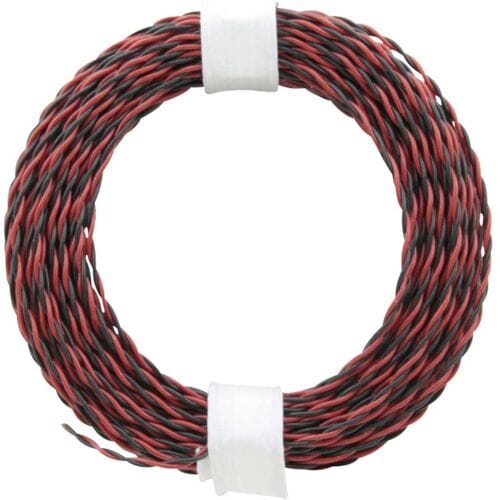 Donau Elektronik 210-10 Draad 2 x 0.04 mm² + 2 x 0.04 mm² Rood/zwart 10 m