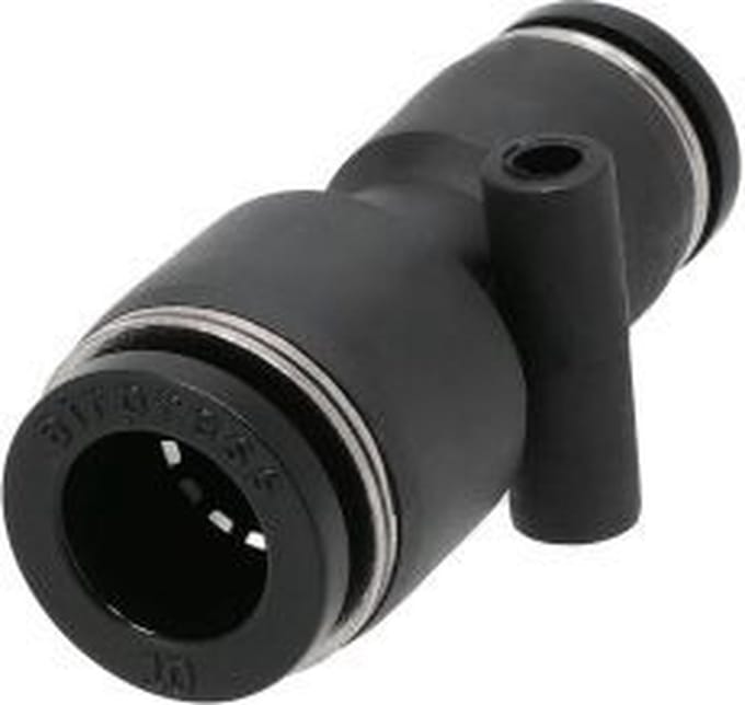 2x Pneumatische verloop insteekkoppeling - 6 bar - 8 / 6mm - Kunststof