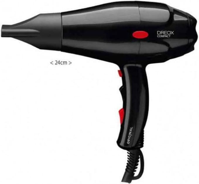 Dreox Professional Compact Hairdryer Zwart