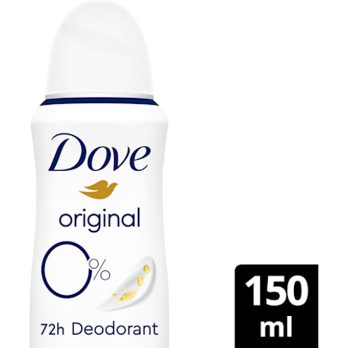 Dove Deodorant Spray 0% Original - 150 ml