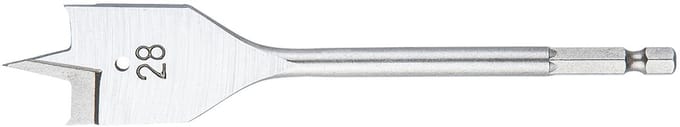 GRAPHITE - Spadeboor voor Hout - 28mm - Quick Change - Hoge Snelheid