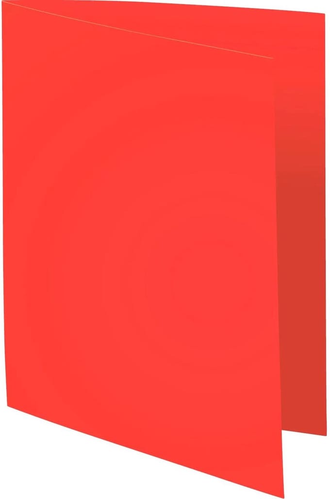 Exacompta 5x FOREVER 220-Pak van 100 dossiermappen 220g/m2 24x32cm voor A4. - Rood - 410012E