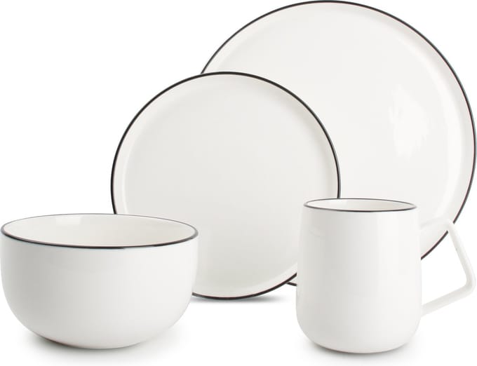 S|P Collection - Servies 16-delig wit - Studio Base