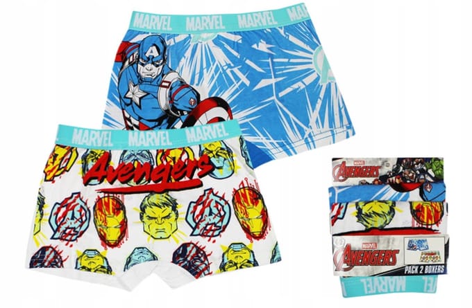 Avengers kinderboxershorts 2 stuks/pak 4/5 jaar