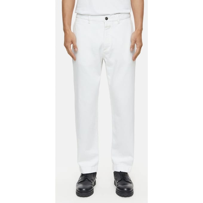Closed Tacoma Tapered Jeans Ivory Größe: W38L32 | Relaxed Fit Outlet | Herren | Weiß