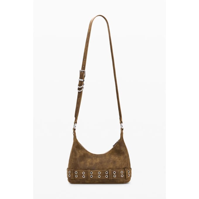 Desigual schoudertas Valentine Heave Shoulder Bag Camel bruine