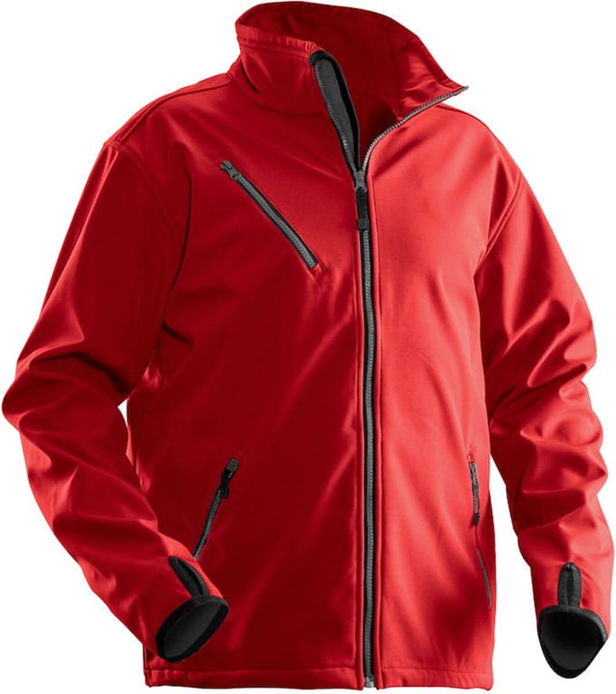 Jobman Softshell Jas Heren Rood - Maat M