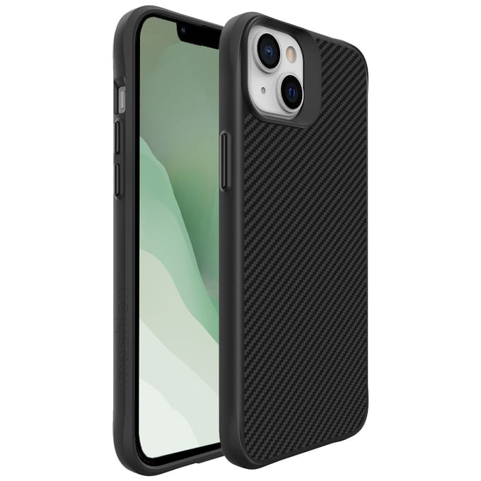 imoshion Hoesje - Geschikt voor Apple iPhone 14 Plus - Hybrid Carbon Case - Zwart