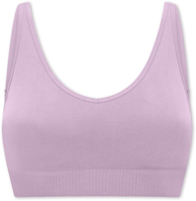 Zachte BH met uitneembare pads, kleur orchid - Classic Seamless L