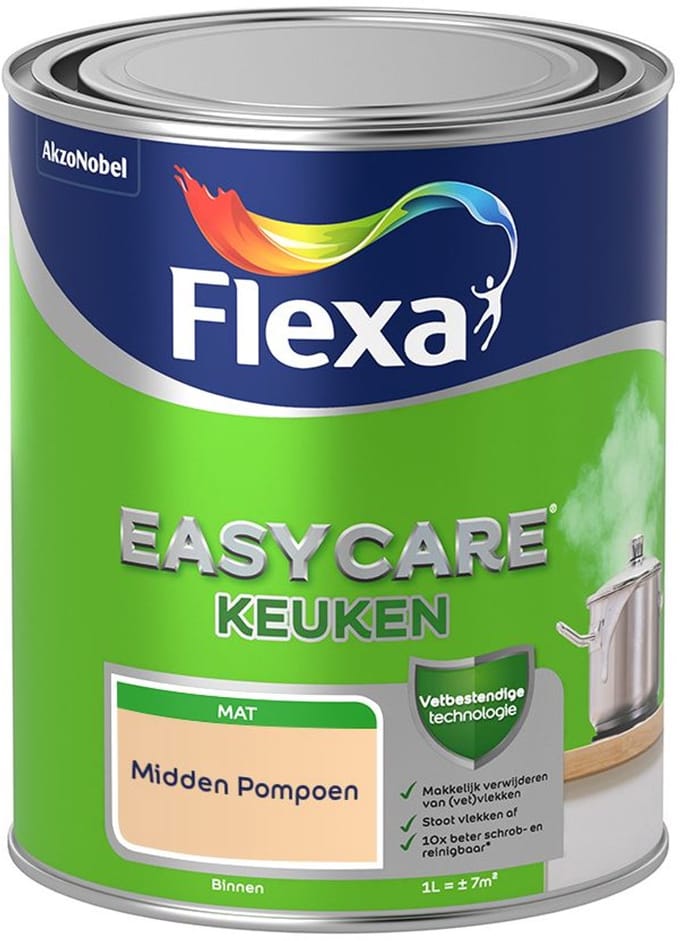 Flexa - Easycare Keuken - Midden Pompoen - Mengverf - 1 L