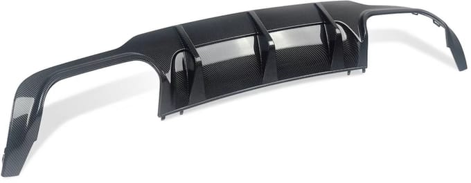 Diffuser Lip Stratos - Achterbumper Diffuser Lip - Voor Mercedes C-Klasse W204/C204 - Carbon Look - C63 Coupe Stijl - Auto Accessoires