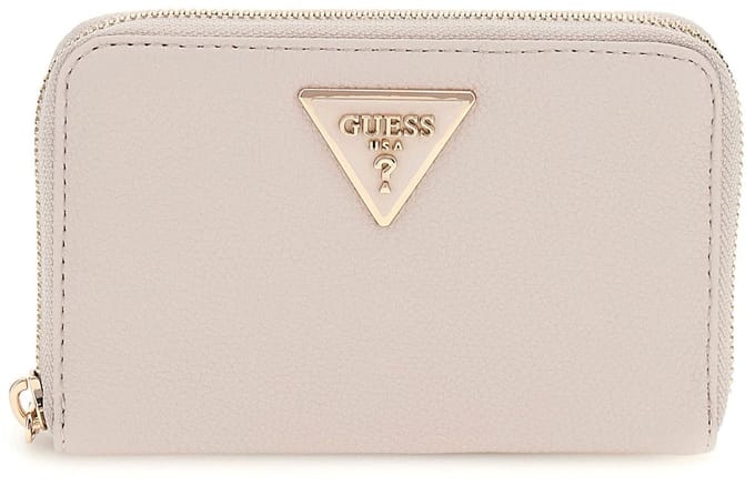 GUESS Portemonnee Laurel II SLG Medium Zip Around Wallet Ivory Lichtgrijs