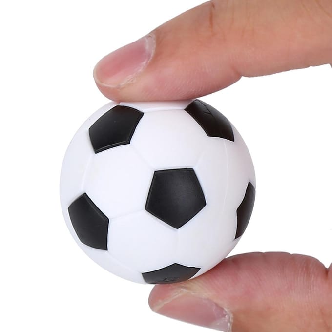 12 stuks Tafelvoetbal Spel Vervangingsset Mini 36mm Voetballen Set Accessoire white
