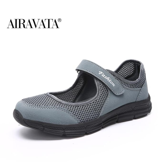 Dames van middelbare leeftijd Casual mode holle platte bodem knoop luie sneakers maat 35-43 38