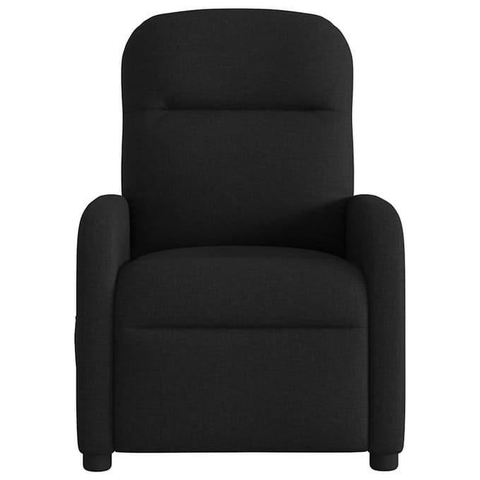 vidaXL - Fauteuil - verstelbaar - stof - zwart