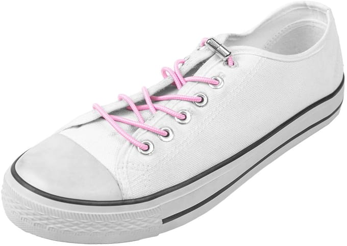 Elastische schoenveters | Draaisluiting | Verander je schoenen in instappers | Kleur: Roze